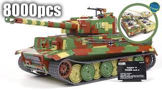 NEW 8000 pcs Tiger I 1:12 - Full Comparison - COBI 2807 (Speed Build Review)