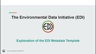 The EDI metadata template