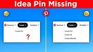 How to FIX - Idea Pin Not Showing on Pinterest - Idea Pin Missing Problem Solved in 5 Min