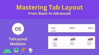 TabLayout with TabLayoutMediator | Mastering Tab Layout | Tranquilly Coding