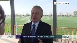 PRESIDENT MEETS WITH FARMERS IN KHOREZM REGION