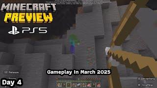 Minecraft Preview PS5 in March 2025 Gameplay Day 4 4K 60 FPS HDR