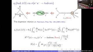 Oleg Zenin, hadron contribution to gμ-2 using the IHEP total cross section database