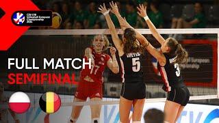 Full Match | Poland vs. Belgium - CEV U18 Volleyball European Championship 2024 | Women SF