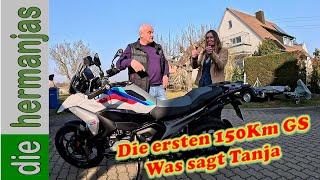 Tanjas erste Eindrücke mit ihrer BMW GS 1300