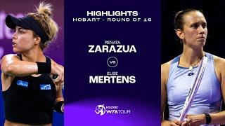 Renata Zarazua vs. Elise Mertens | 2025 Hobart Round of 16 | WTA Match Highlights