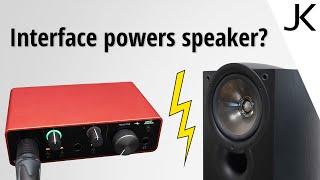 Can you directly connect a speaker to an interface?