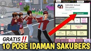 NEW‼️ Tutorial How to Download 10 New Sakura Pose | Sakura School Simulator