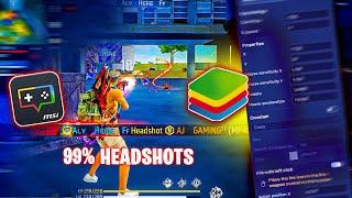 Use This SECRET SETTINGS to Get 99% Headshots : Bluestacks 5 l Msi 5.