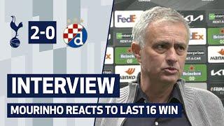 Mourinho satisfied after Europa League Last 16 win | SPURS 2-0 DINAMO ZAGREB