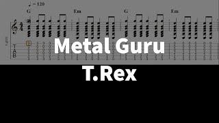 Metal Guru - T.Rex | guitar tab