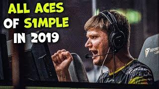 ВСЕ ЭЙСЫ СИМПЛА ЗА 2019 ГОД / S1MPLE ALL ACES IN 2019