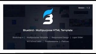 Bluebird - Multipurpose Responsive HTML Template | Themeforest Templates