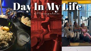 DAY IN THE LIFE …living alone @ 19! gym, shopping, grwm , girls night + more