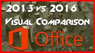 Office 2013 vs Office 2016 Preview - Side by Side Visual Comparison