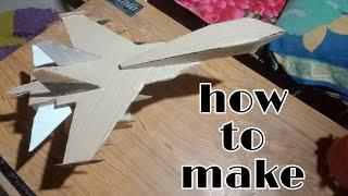 how to make fighter plane with cardbord by MM