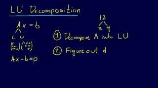 3.3.1-Linear Algebra: LU Decomposition Overview