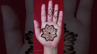 cotton bud style mehndi design for girls||easy cotton bud style mehndi tutorial||#treanding #shorts