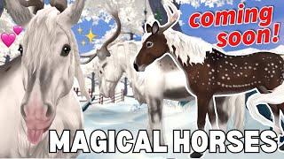 *NEW* WINTER MAGIC HORSES EARIK & HJORTENSIA!! STAR STABLE SPOILERS!!