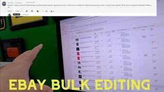 How do I bulk edit items on EBAY?