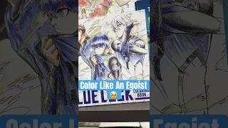 Blue lock coloring book #bluelock #anime #shorts #bllk #isagi #nagi #shidou #unboxing #sae #fyp