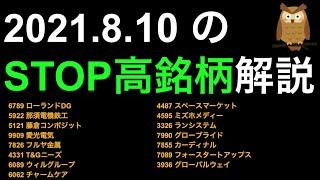 8/10 ストップ高株解説！ロランドDG那須鉄藤コンポ愛光電気フルヤ金属T&GニーズウィルGチャームケアスペースマミズホメディランシステムグロブラカーディナルフォースタGWがSTOP高！