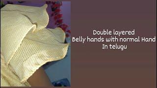 how to stitch double layered belly hands? how to stitch double layered belly hands with normal hands