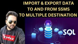 IMPORT AND EXPORT DATA USING SSMS || SQL TO EXCEL AND FLATFILE #sql #sqlserver #programming #video