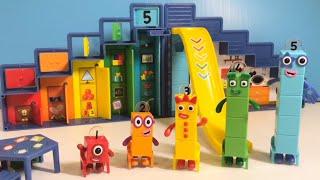 Numberblocks Step Squad Mission Headquarters  Numberblocks friends unboxing with Satisfying ASMR