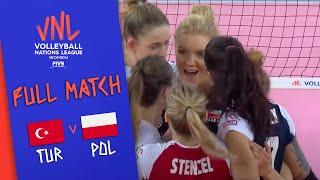 Turkey  Poland - Full Match | Women’s Volleyball Nations League 2019