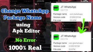 How to Change WhatsApp Package Name in 2023 | APK Editor