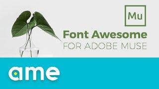 How to use FontAwesome in Adobe Muse CC