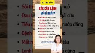 Các căn bệnh sợ gì nhất #drthuhang #meovatsuckhoe