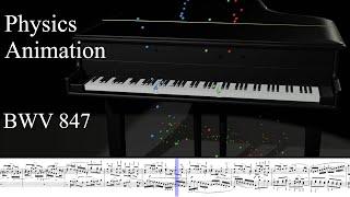 Fugue in C Minor - Physics Piano Animation (BWV 847)