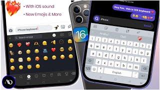 iOS Keyboard On Android 2023 | Sound + Emojis| iPhone Keyboard For Android 