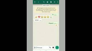 Whatsapp reaction update not working