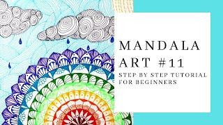 MANDALA / STEP BY STEP TUTORIAL / BEGINNERS/ MANDALA ART #11