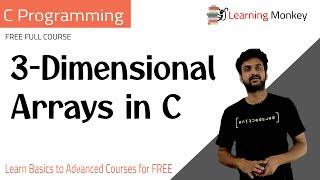 3 Dimensional Arrays in C || Lesson 49.2 || C Programming || Learning Monkey ||