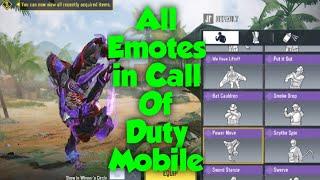 All Emotes in Call Of Duty Mobile