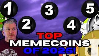 THESE ARE THE TOP 5 #MEMECOINS OF 2025!