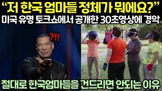 “한국 엄마들 정체가 뭐에요?”, 미국 유명 토크쇼에서 공개한 30초영상에 경악!