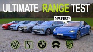 Electric range battle - BMW vs Porsche vs VW vs Zeekr vs Nio | Stockholm to Idre