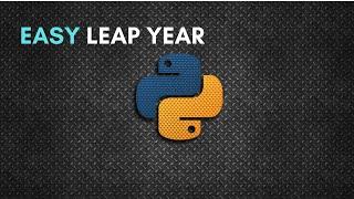 Easy Leap Year Program | Python tutorial For Beginner | #mrlazyprogrammer #python #mr