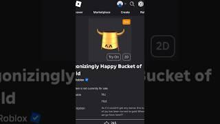 ( New Free Item ) How To Get Agonizingly Happy Bucket of Gold ROBLOX ( 2024 ) DeanOfficial YT
