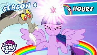 4 Hours of Season 4?! | MINI MOVIE COMPILATION | My Little Pony: Friendship is Magic