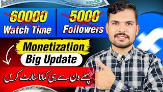 Facebook Monetization Eligibility In Urdu | Facebook Ko Monetise Kaise Kare 2025