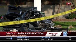 Deadly car crash in downtown Milwaukee