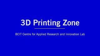 BCIT CARI Lab 3D Printers