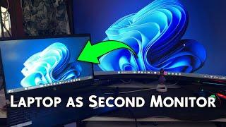 Turn Your Laptop Into A SECOND Screen On Windows 11 or 10!