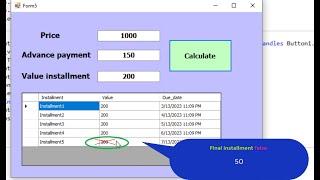 programming in visual Basic .net: How to change value cell in last row datagridview